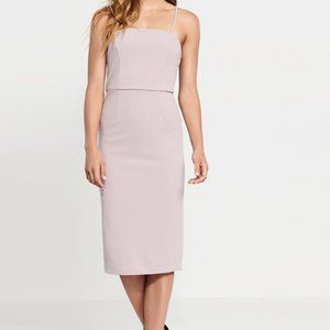 Dynamite lilac body con dress w/ removable straps